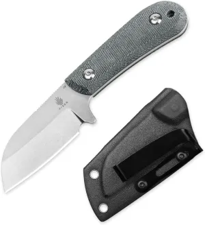 Kizer Deckhand Fixed Blade Hunting Knife with Sheath, D2 Blade Camping Knife G10 Micarta Handle Lightweight EDC Fixed Blade for Men Women Outdoor Enthusiasts, for Hunting Survival 1062A1