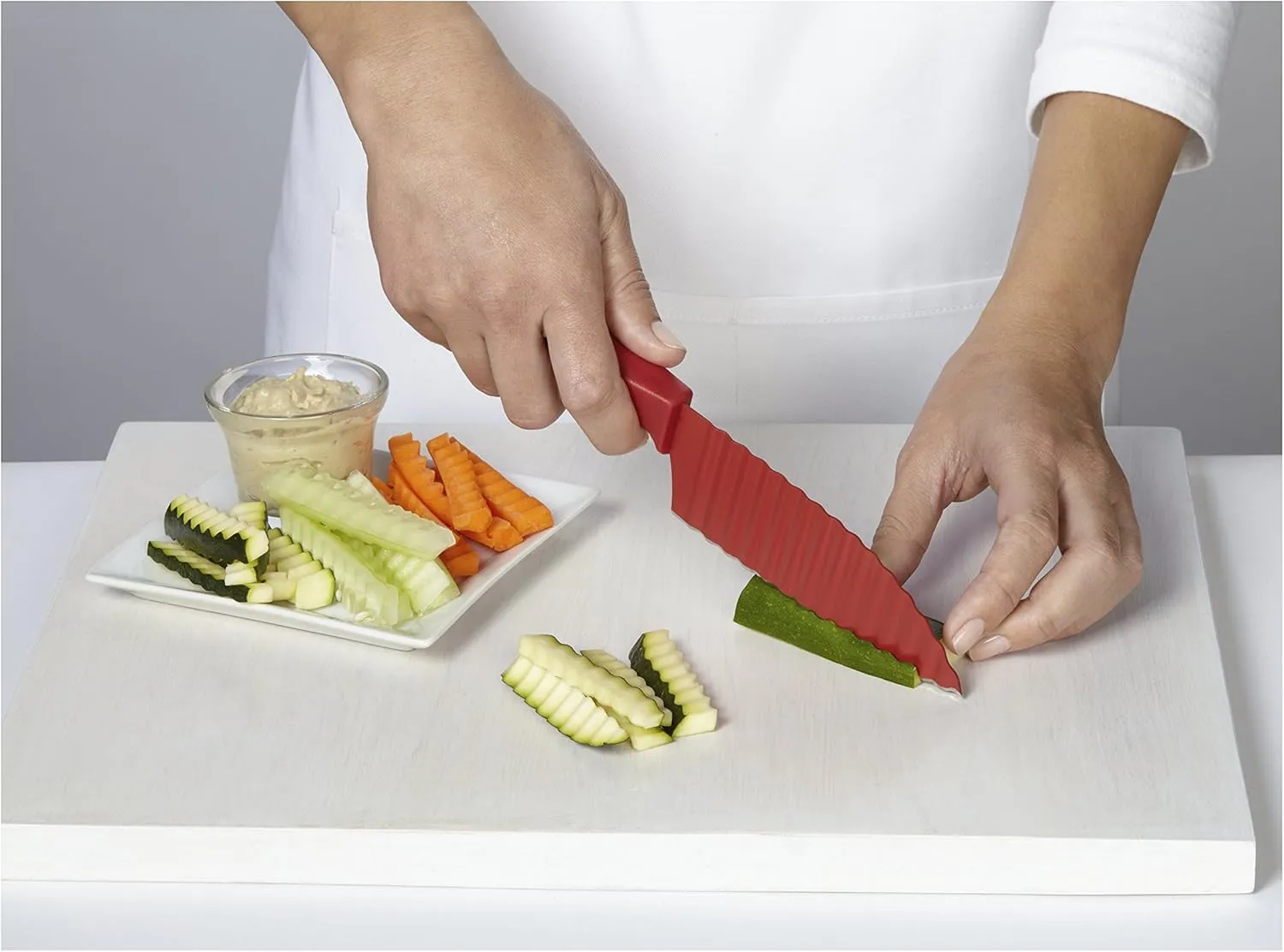 Kuhn Rikon 26701 Rikon Colori  Krinkle Cut Garnish Knife, Black, 1