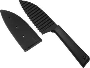 Kuhn Rikon 26701 Rikon Colori  Krinkle Cut Garnish Knife, Black, 1