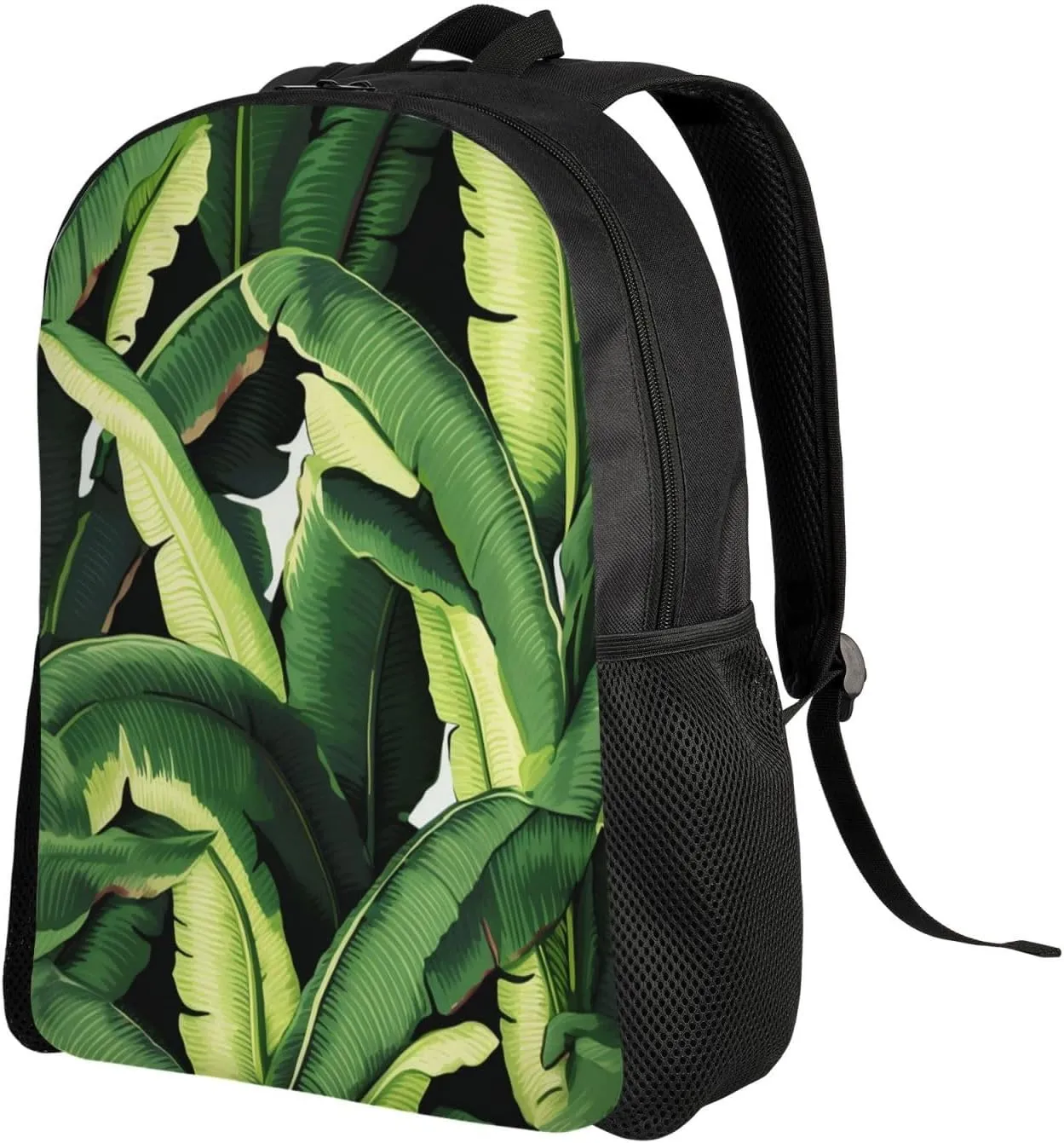 Laptop Backpack for Women Men Carry-on Backpack Tropical Banana Palm Leaves Daypack Lightweight Travel Shoulder Bags