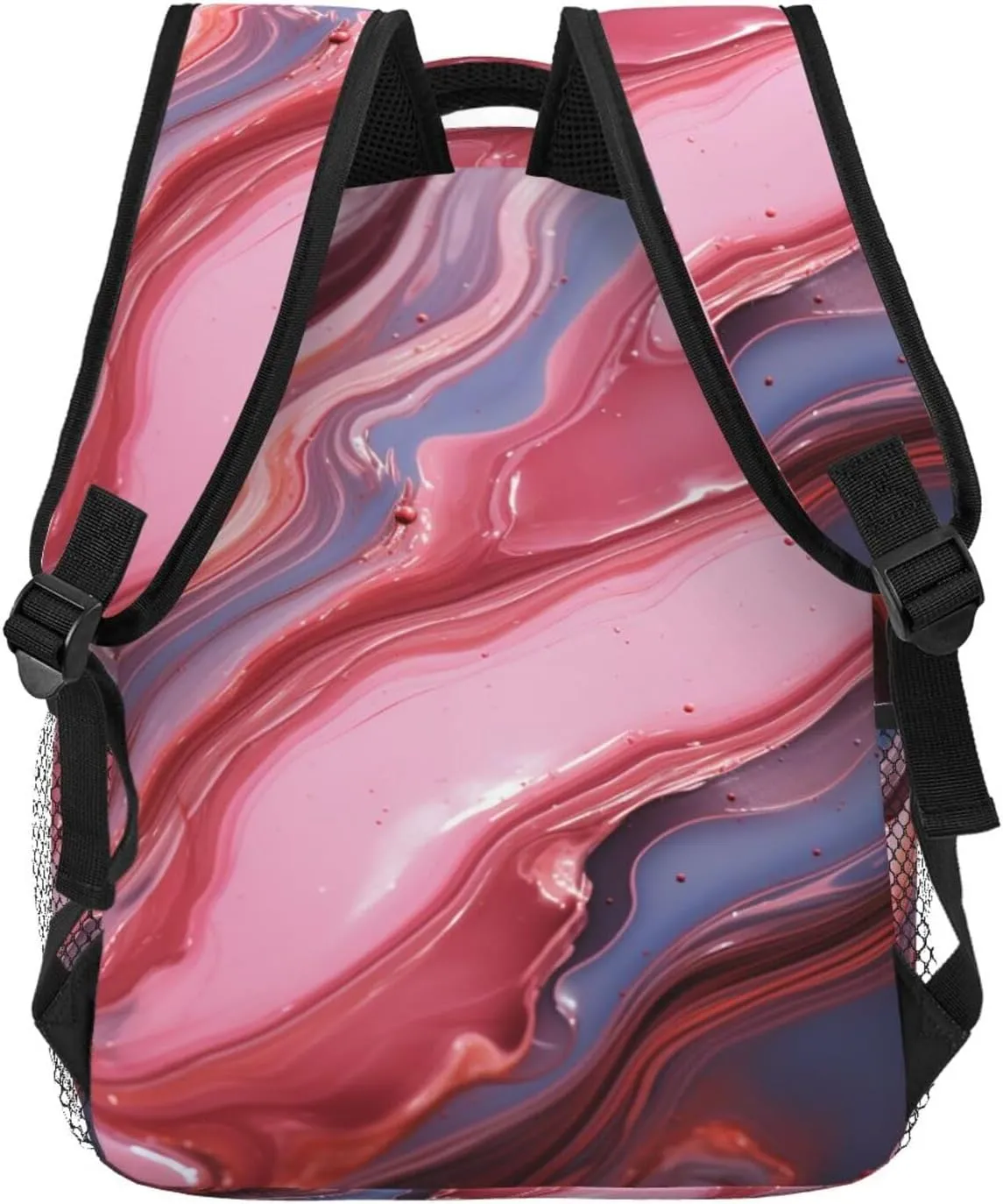 Laptop Backpack Lightweight Daypack for Men Women Abstract pink marble Backpack Laptop Bag for Travel Hiking