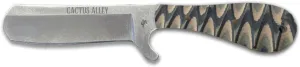 Large Bull Cutter Fixed Blade Knife w/Leather Sheath (Brown Fang)
