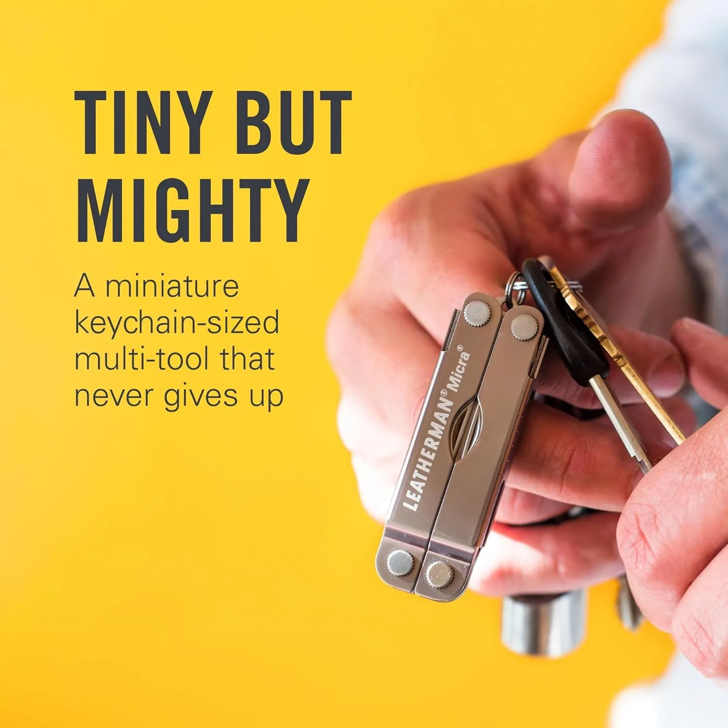 LEATHERMAN, Micra, Keychain Multi-tool with Grooming Tools, Mini Pocketknife for Everyday Carry (EDC), Hobbies & Outdoors, Built in the USA, Navy