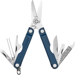 LEATHERMAN, Micra, Keychain Multi-tool with Grooming Tools, Mini Pocketknife for Everyday Carry (EDC), Hobbies & Outdoors, Built in the USA, Navy