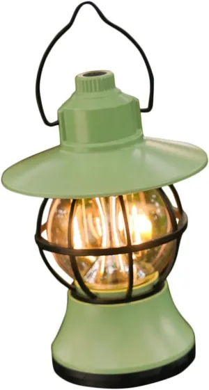Led Camping Lamp Retro Camping Light Tent Lights Solar Powered Portable Outdoor