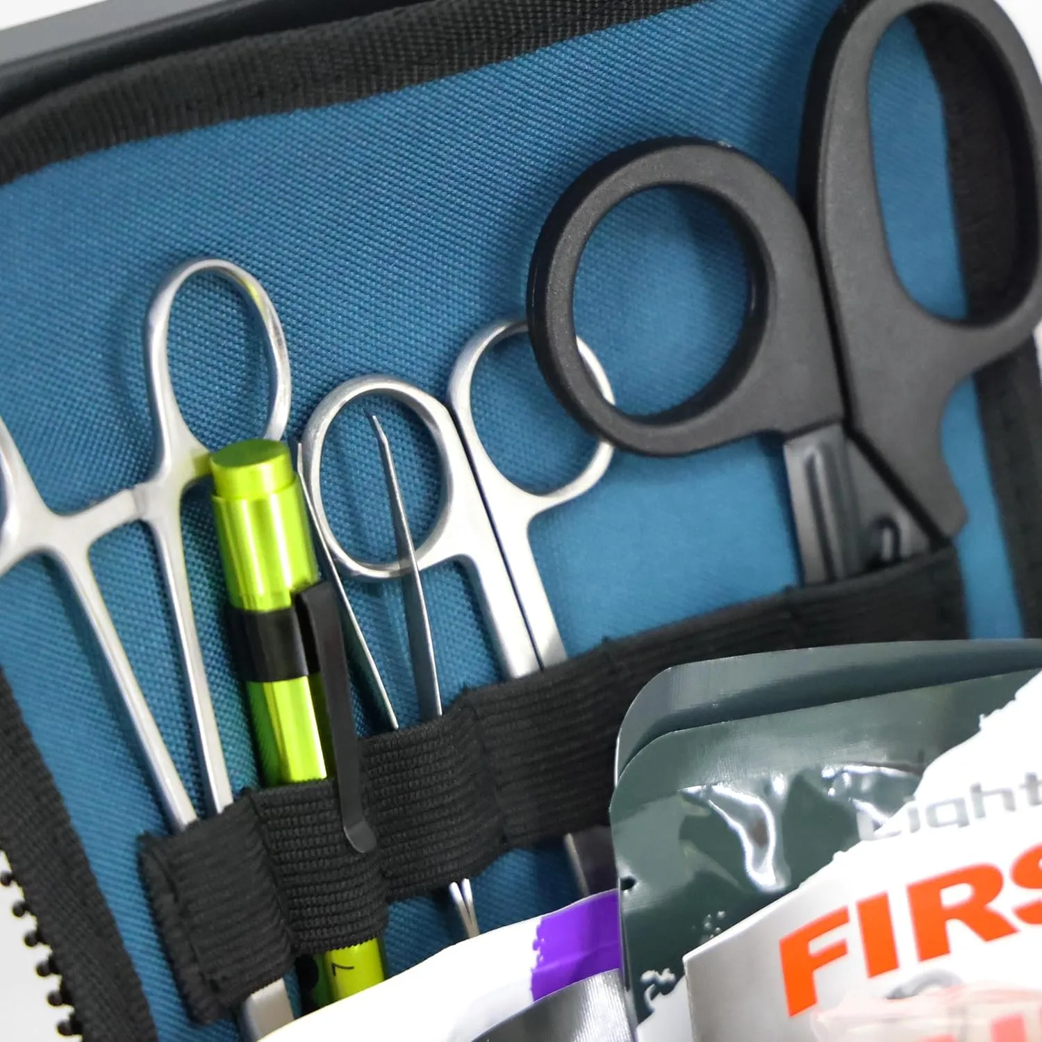 Lightning X Value Compact Medic First Responder EMS/EMT Stocked Trauma Bag w/Standard Fill Kit B - BLUE