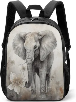 Lightweight Backpacks Cute Travel Bag Durable Animals Cute Elephant Printing Small Travel Backpack For Women & Men