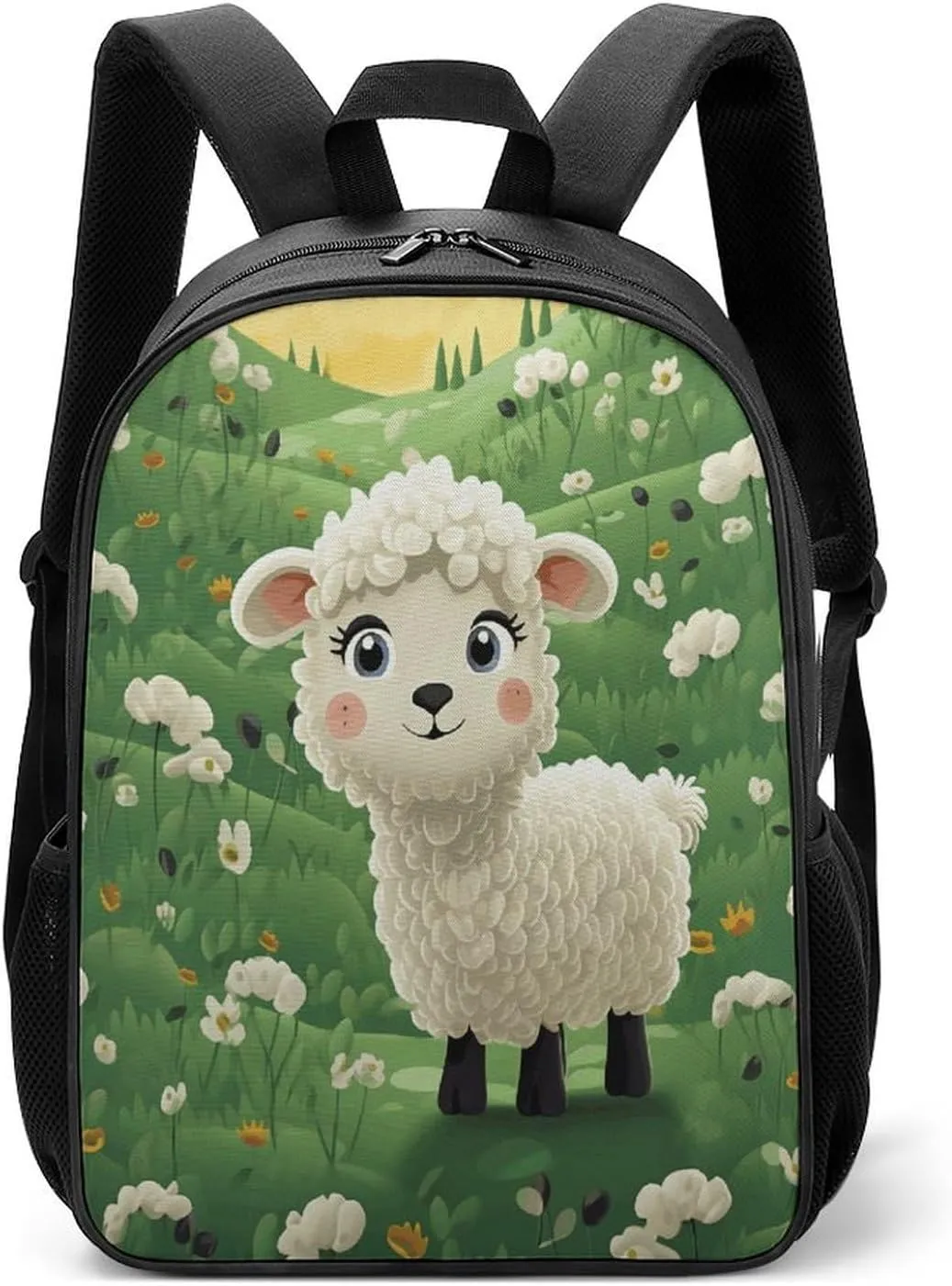 Lightweight Backpacks Cute Travel Bag Durable Cute Cartoon Sheep Printing Small Travel Backpack For Women & Men