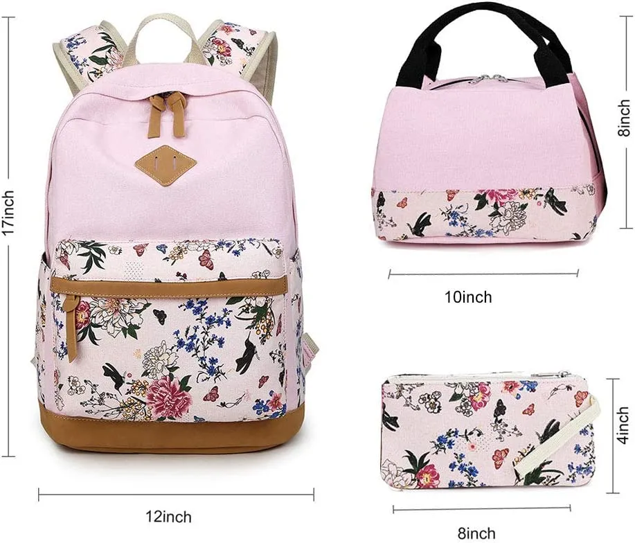 Lightweight College Bookbag Water Resistant Laptop for Women Travel Daypack