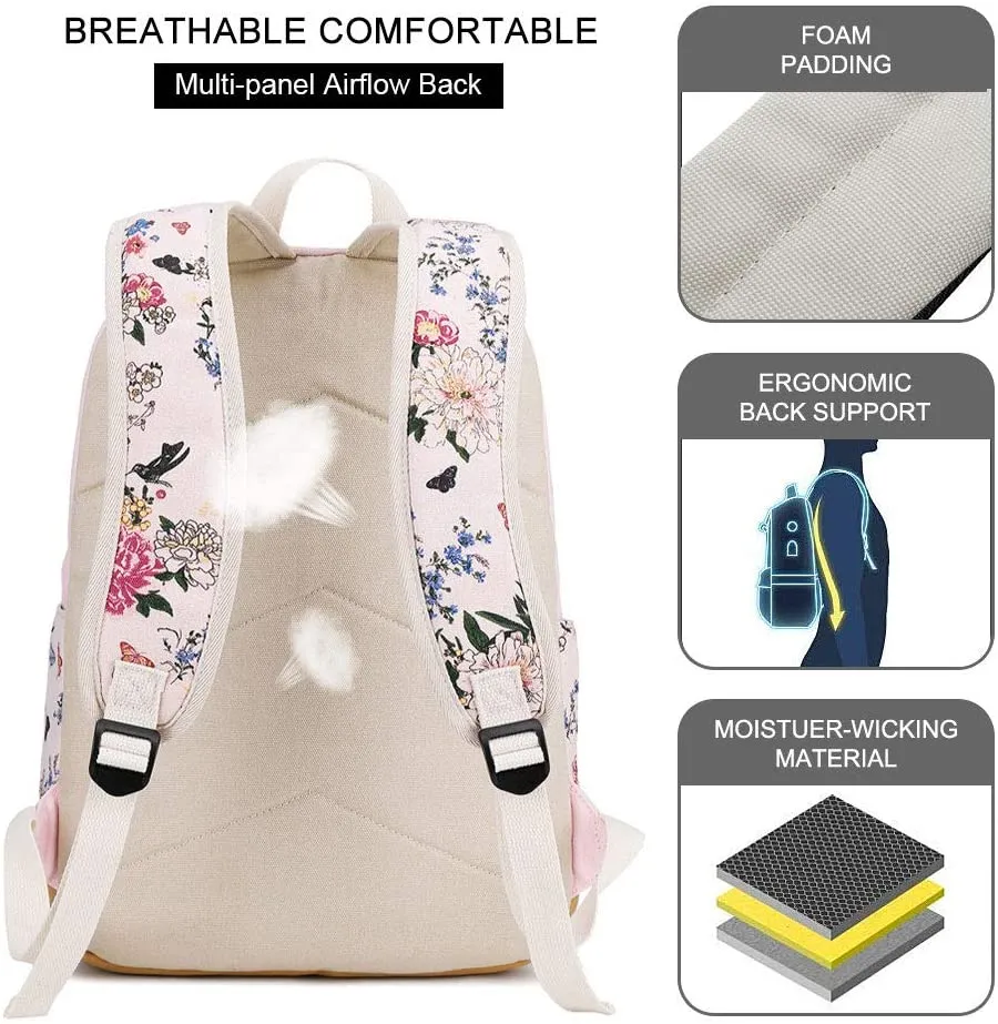 Lightweight College Bookbag Water Resistant Laptop for Women Travel Daypack