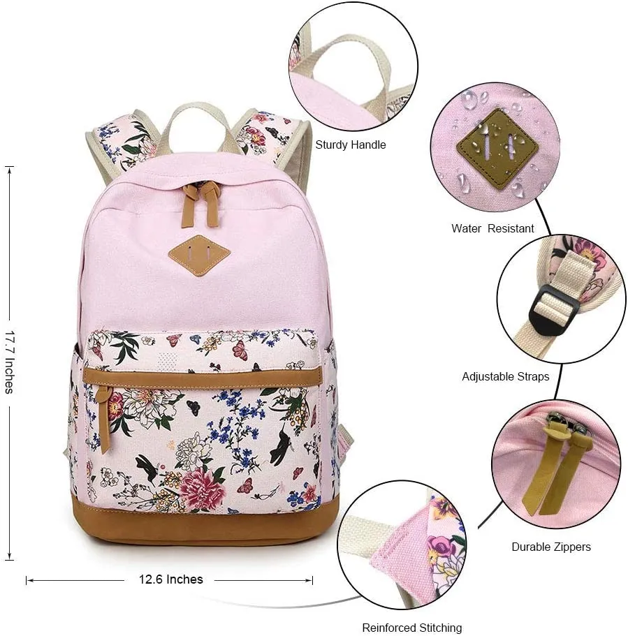 Lightweight College Bookbag Water Resistant Laptop for Women Travel Daypack