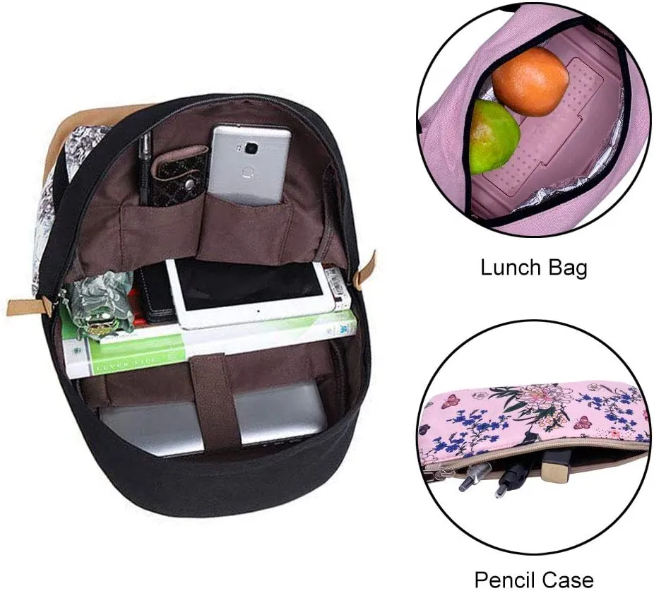Lightweight College Bookbag Water Resistant Laptop for Women Travel Daypack
