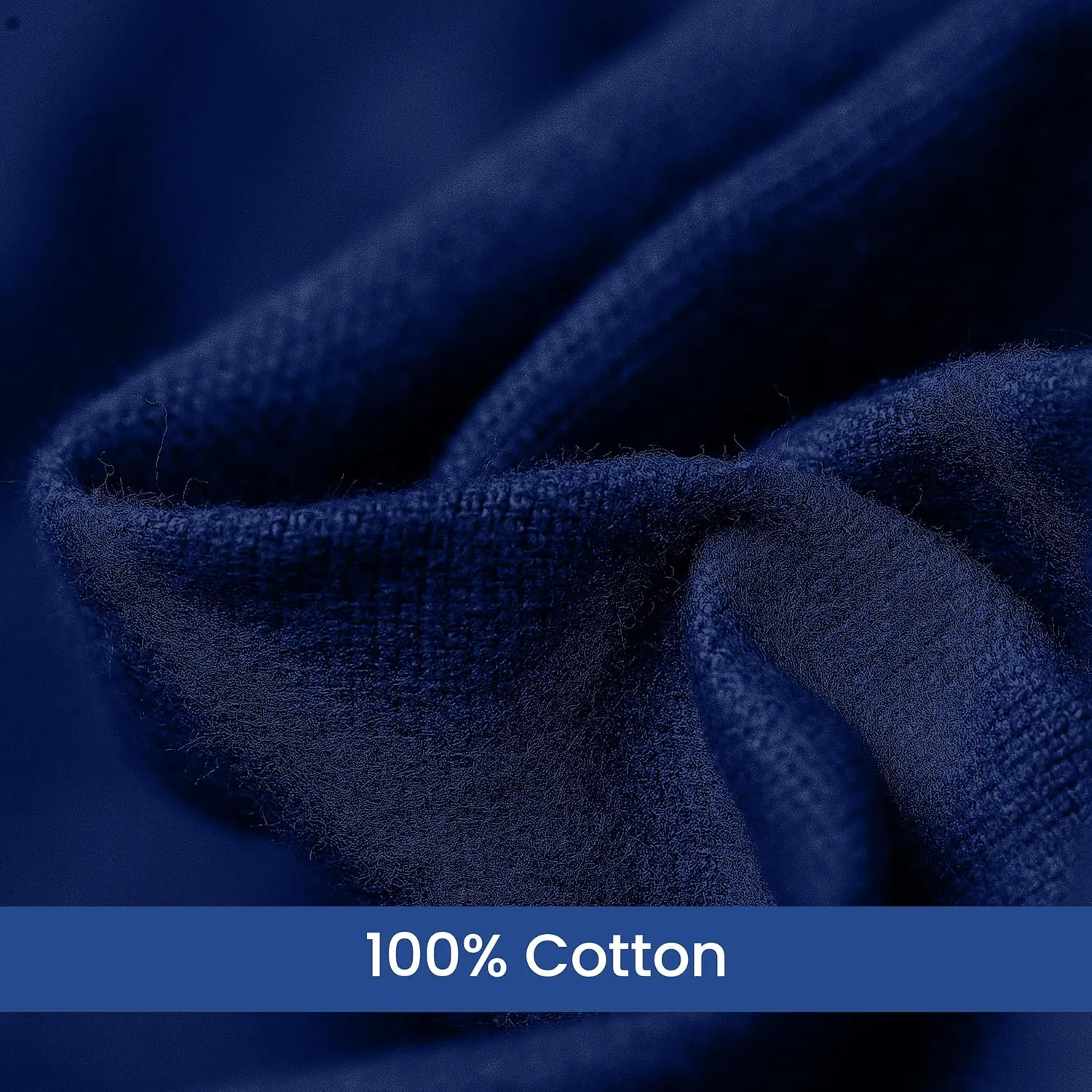 Linteum Textile Supply 100% Cotton Hospital Patient Bath Blanket, Bed Bath Sheet, Twin Blanket Lightweight Sheet Blankets 70x90 in, 1.75 lb. Navy Blue
