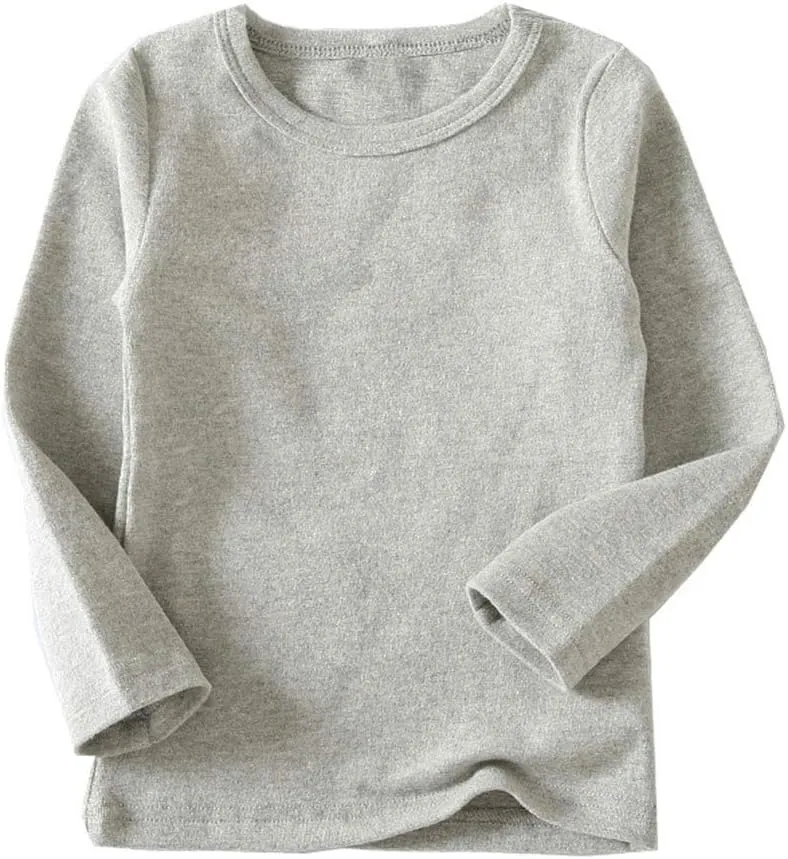 Little Boys Girls Long Johns Thermal Underwear Set 2PC Crewneck Tops and Bottom Toddler Kids Pajamas Warm Jammies,(1-7yrs)