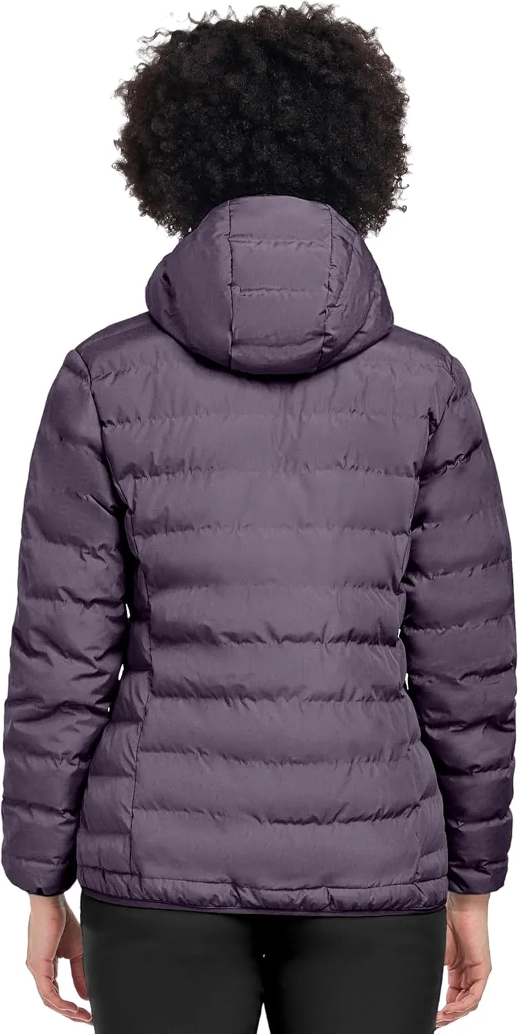 Little Donkey Andy Women's Warm Waterproof Puffer Jacket Hooded Windproof Winter Coat with Recycled Insulation