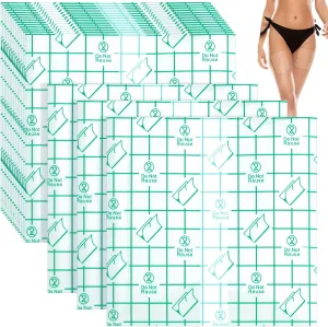 Lothee 40 Pcs Thigh Lift Tape Cellulite Adhesive Waterproof Body Lifting Tape for Saggy Skin Tummy Arms Inner Leg for Beauty Women(Curved Edge,7.09 x 7.09 Inch)