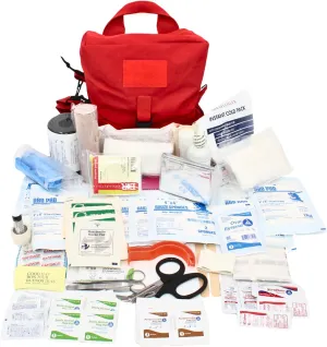 Luminary Family Medical Kit – Complete Emergency First Aid Solution for Home & Outdoor Adventures | Durable, Compact & Organized | for Families, Travelers, and Pets | HSA/FSA Eligible (Red)