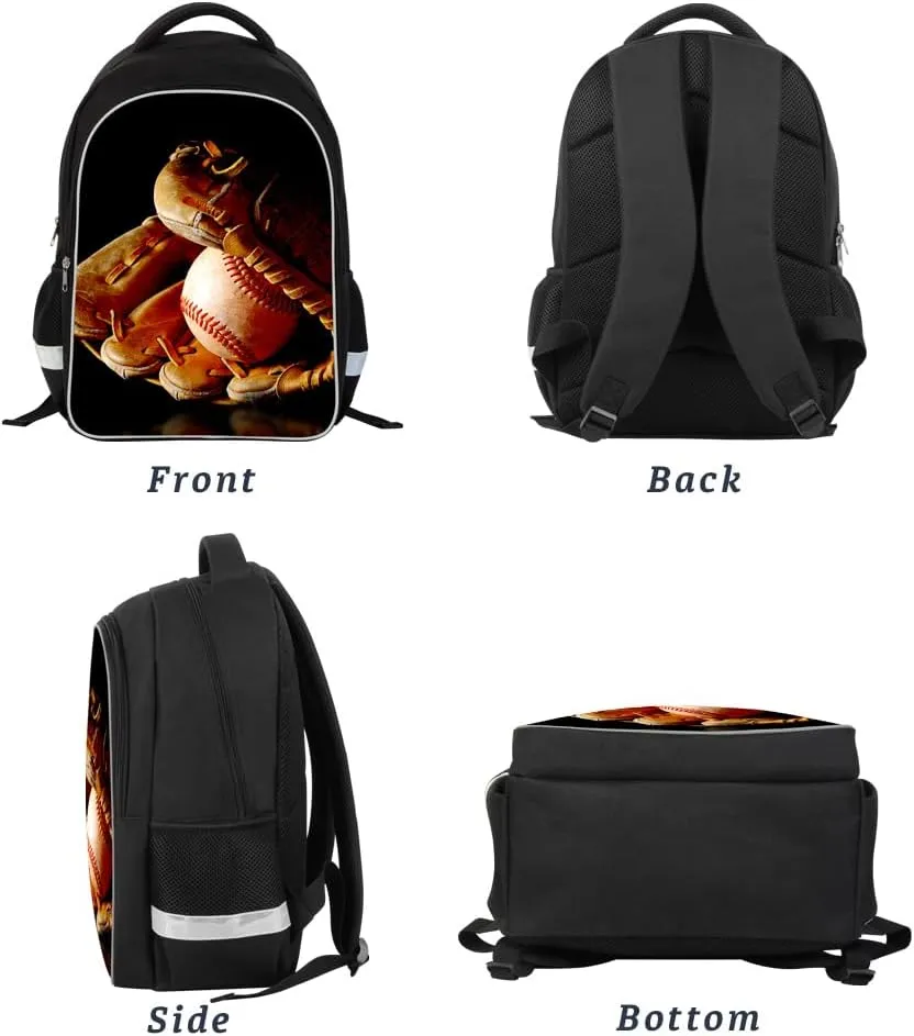 Luminous 3D Print School Backpack Large Capacity Lightweight Students Bookbag for Kids