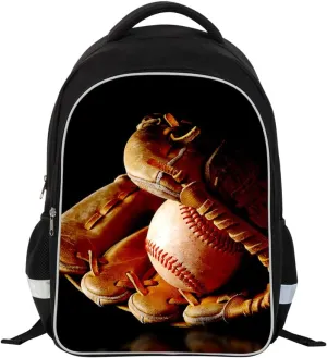 Luminous 3D Print School Backpack Large Capacity Lightweight Students Bookbag for Kids