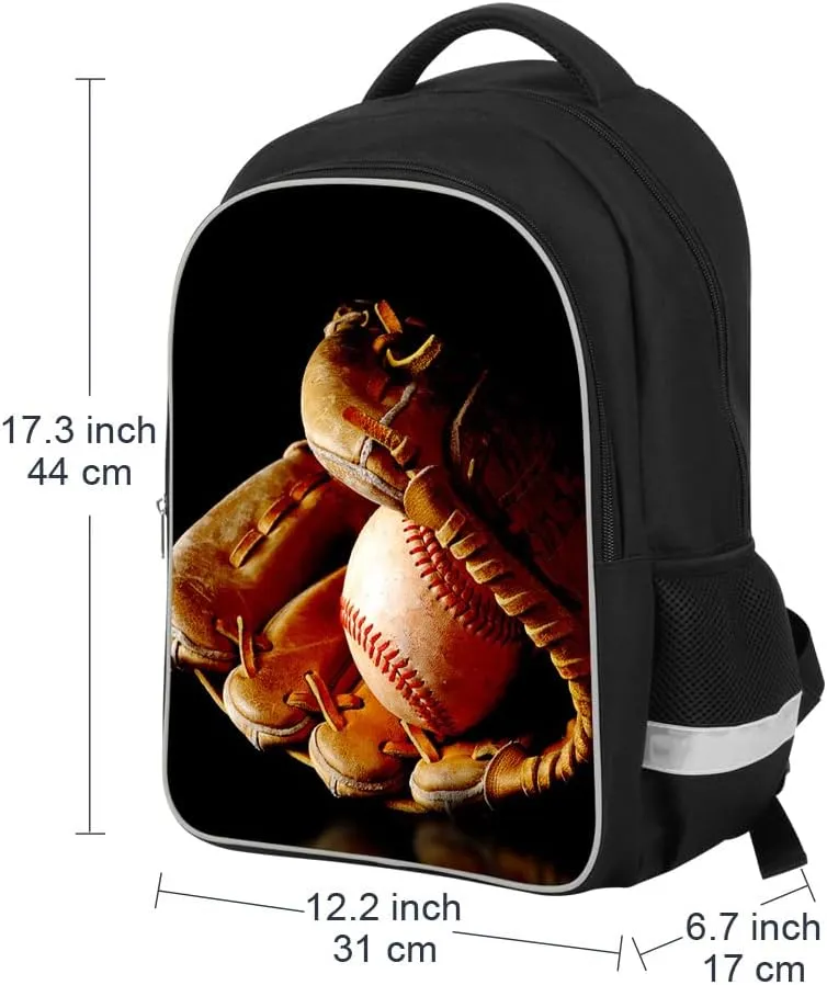 Luminous 3D Print School Backpack Large Capacity Lightweight Students Bookbag for Kids