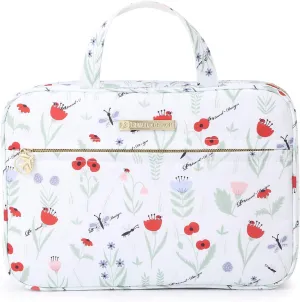 Lychii Hanging Toiletry Bag for Women, Travel Makeup Organizer Cosmetic Case for Bathroom Shower, Large - Floral Printed