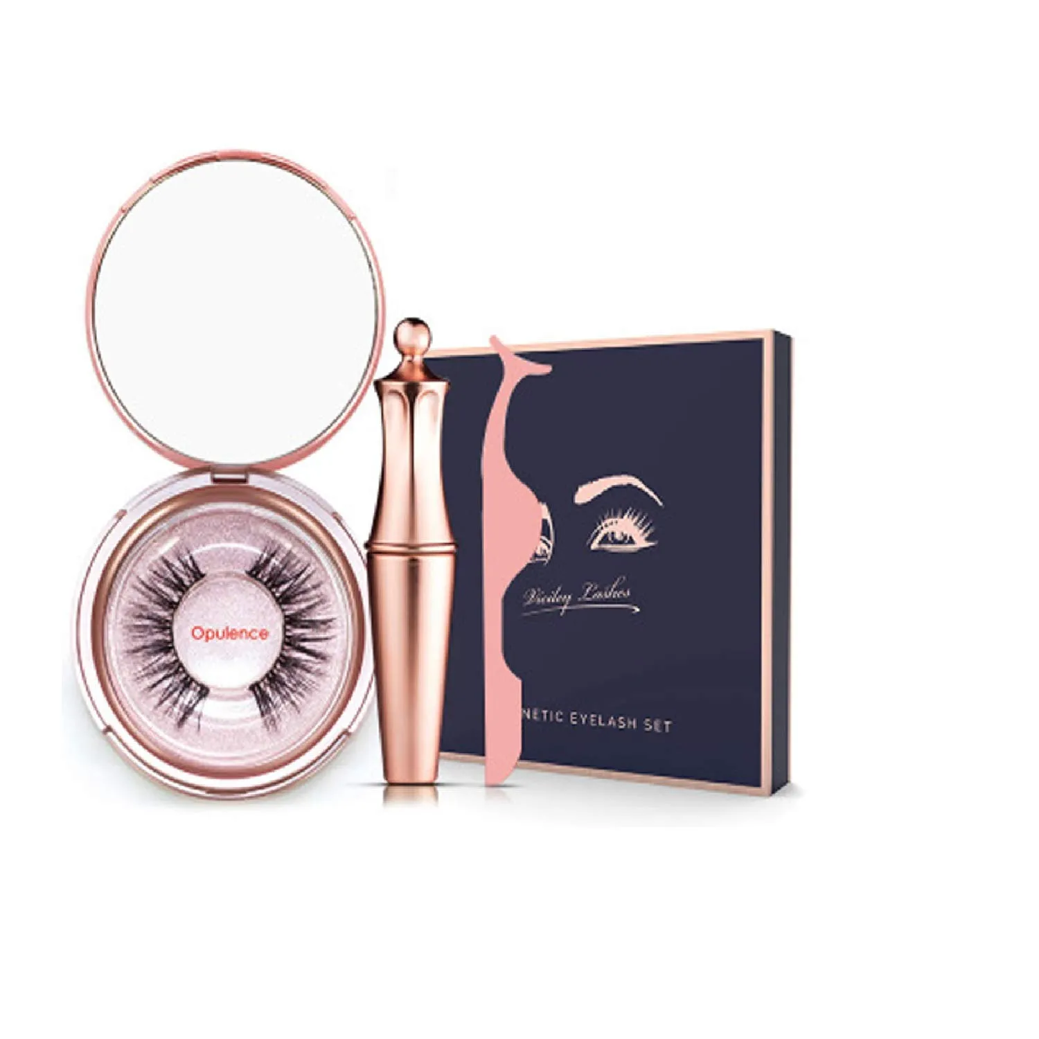 Magnetic Eyelashes and Eyeliner Kit Magnetic Eyeliner for Magnetic Lashes Gift Set Waterproof Natural Look Reusable False Lashes (Mykonos Gift Box)