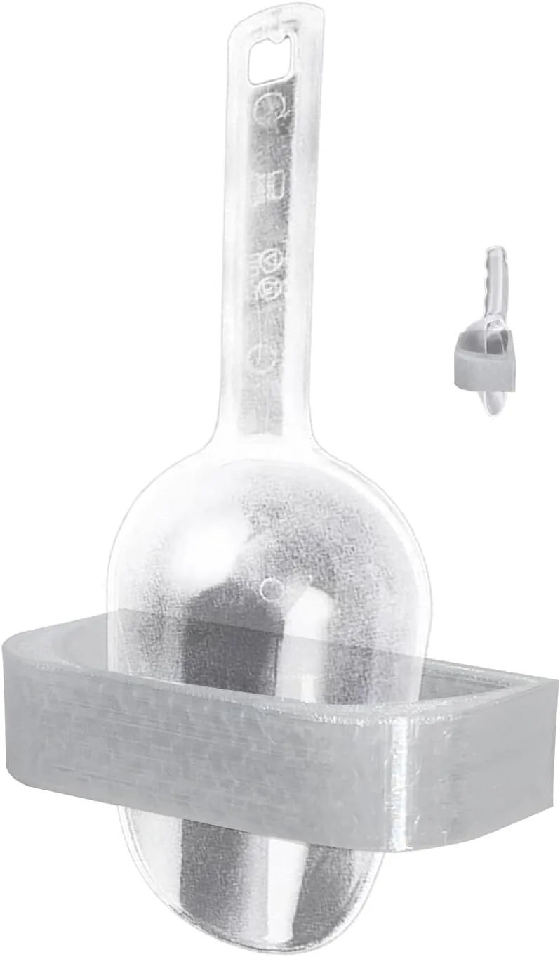 Magnetic Ice Scoop Holder - Compatible with ge profile opal nugget ice maker, Perfectly Designed for Models 1.0 & 2.0 (Bracket Only) (Transparent)