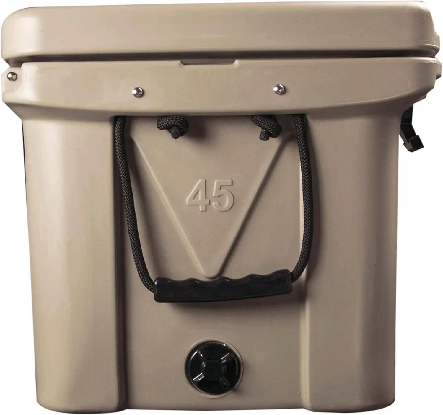 Mammoth Ranger 45 Cooler, Insulated Hard Ice Chest with 45 Quart Capacity, Holds 48 Cans, Great for Camping, Day at The Beach, in Tan