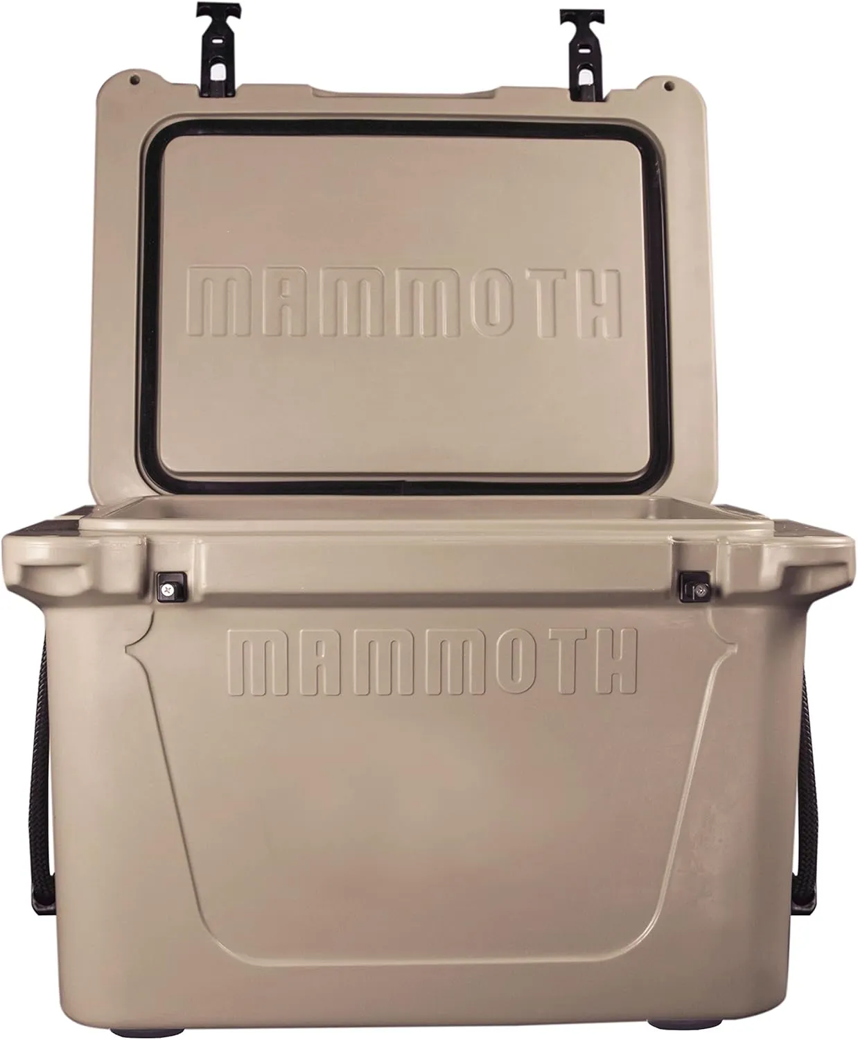Mammoth Ranger 45 Cooler, Insulated Hard Ice Chest with 45 Quart Capacity, Holds 48 Cans, Great for Camping, Day at The Beach, in Tan