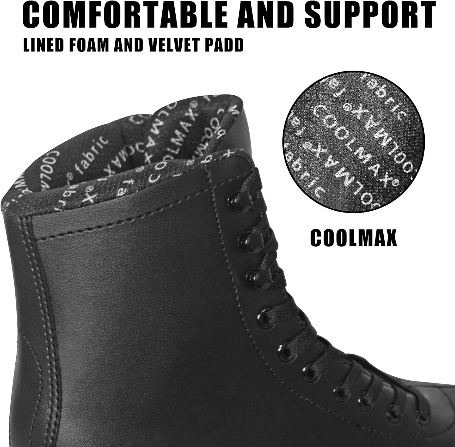 MammyGol Womens/Misses/Girls Lace up Light Support Ice Figure Skates Women Size 6 7 8 9 10 11 12