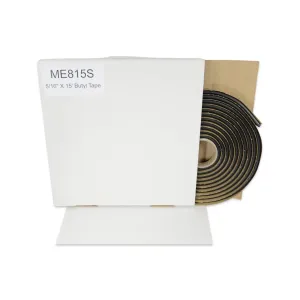Marcy Butyl Tape ME815S Auto Glass Sealant/Adhesive 15' Roll Soft Seal 5/16"