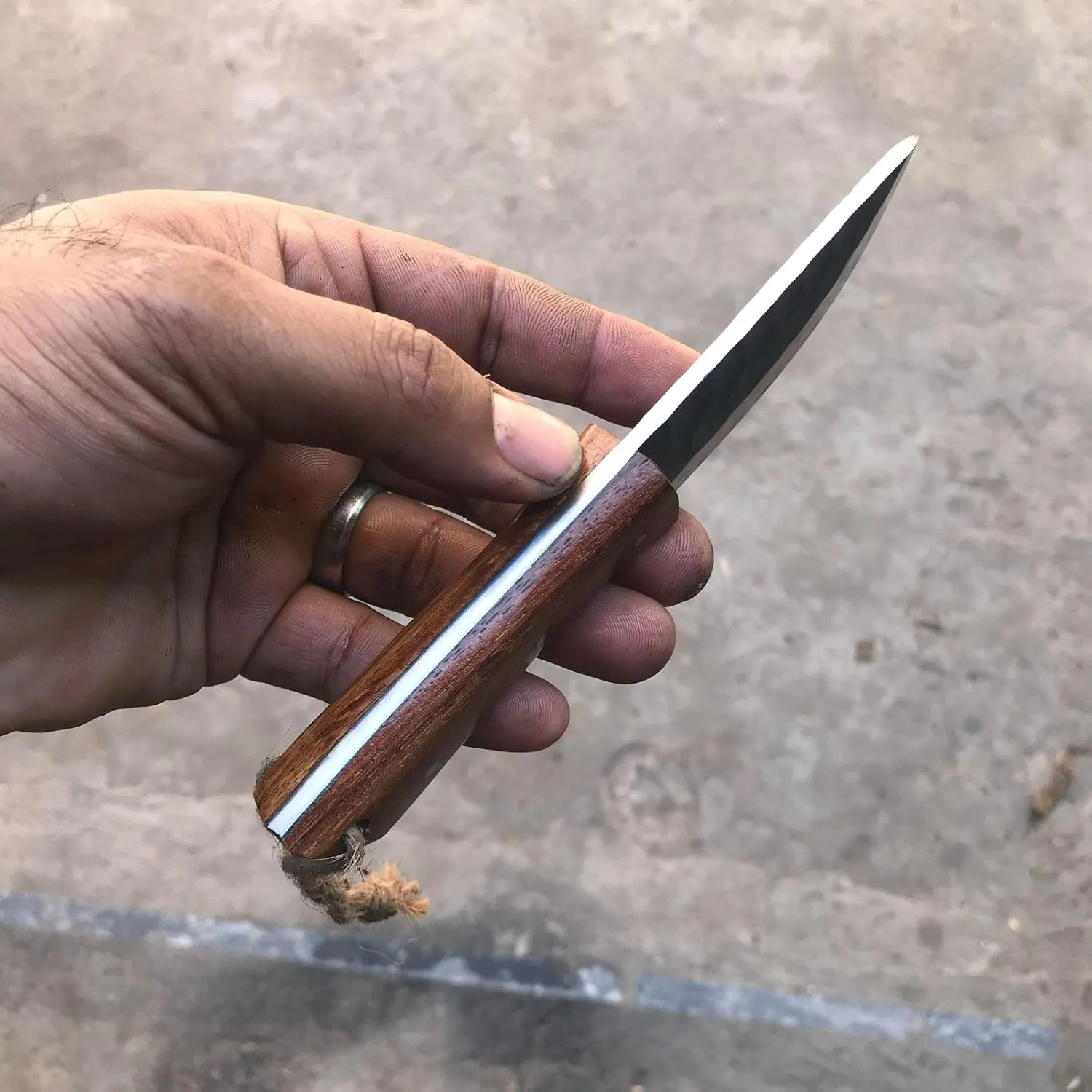 MDM King Tools] Viking Knife - Fixed Blade Knives, Bowie/Hunting/Camping Blade, D2 Steel Blade With Leather Sheath Prop Tools, Birthday Gift For Him (Das-Knife)