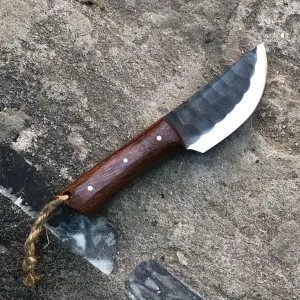 MDM King Tools] Viking Knife - Fixed Blade Knives, Bowie/Hunting/Camping Blade, D2 Steel Blade With Leather Sheath Prop Tools, Birthday Gift For Him (Das-Knife)