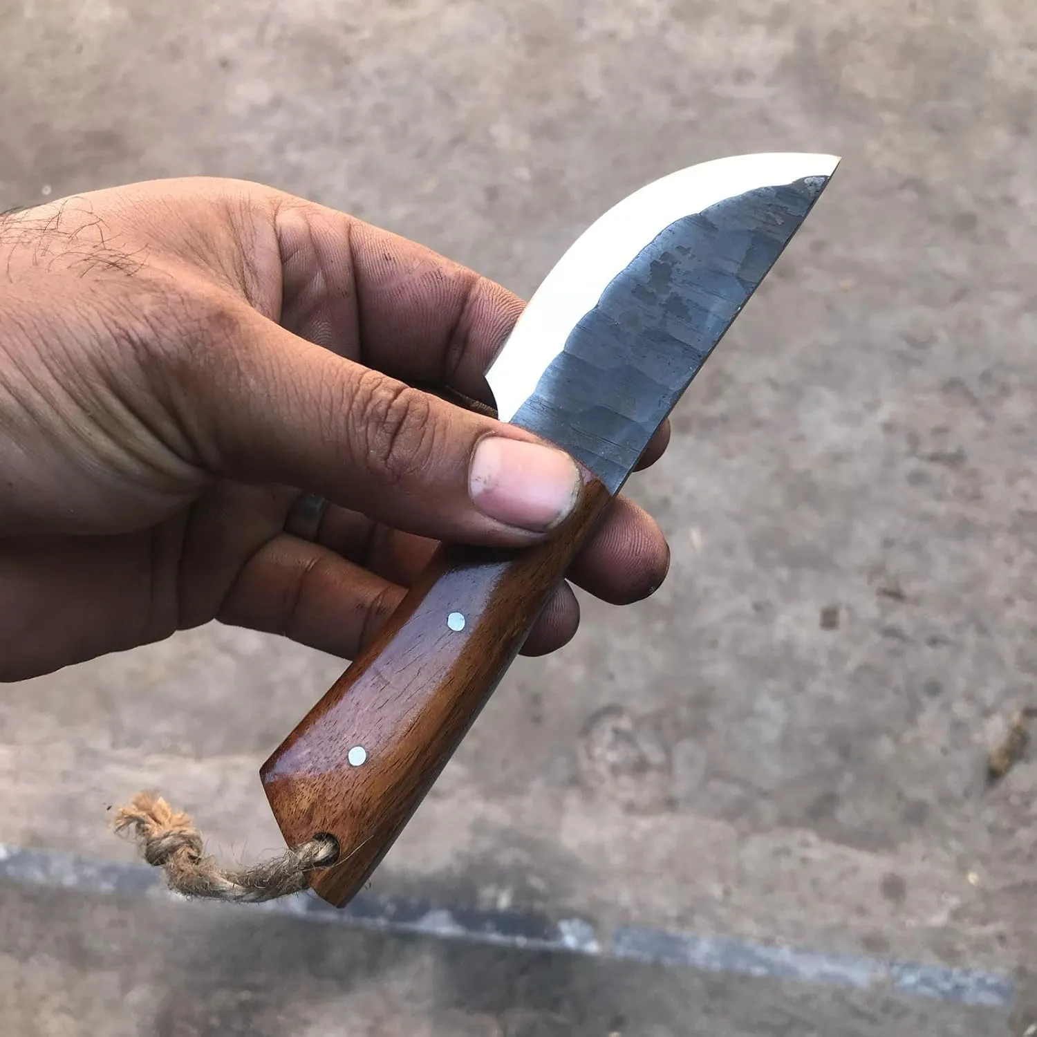 MDM King Tools] Viking Knife - Fixed Blade Knives, Bowie/Hunting/Camping Blade, D2 Steel Blade With Leather Sheath Prop Tools, Birthday Gift For Him (Das-Knife)
