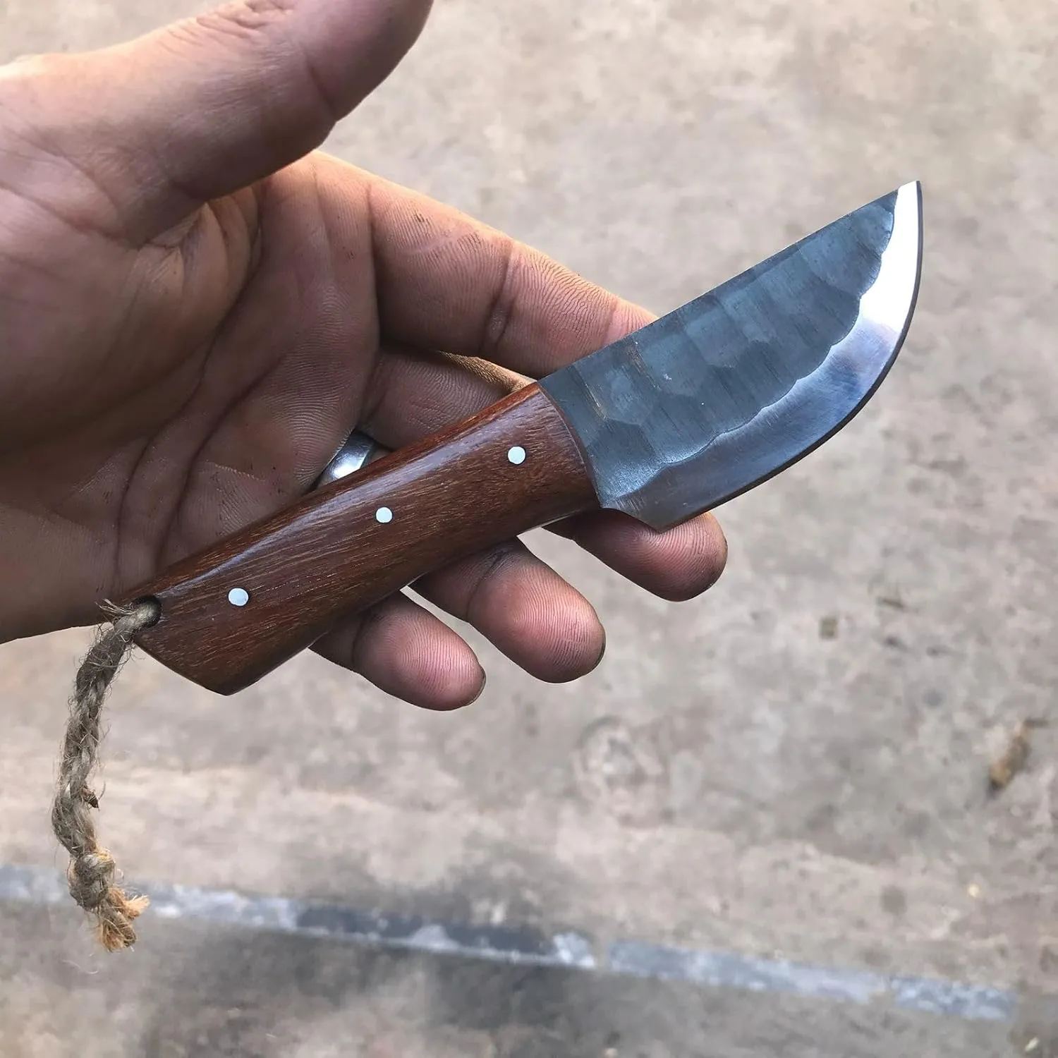MDM King Tools] Viking Knife - Fixed Blade Knives, Bowie/Hunting/Camping Blade, D2 Steel Blade With Leather Sheath Prop Tools, Birthday Gift For Him (Das-Knife)