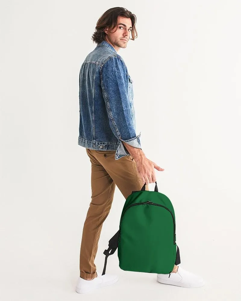 Medium Dark Green Waterproof Backpack | Medium Dark Pure Green | C100M0Y100K60