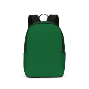 Medium Dark Green Waterproof Backpack | Medium Dark Pure Green | C100M0Y100K60