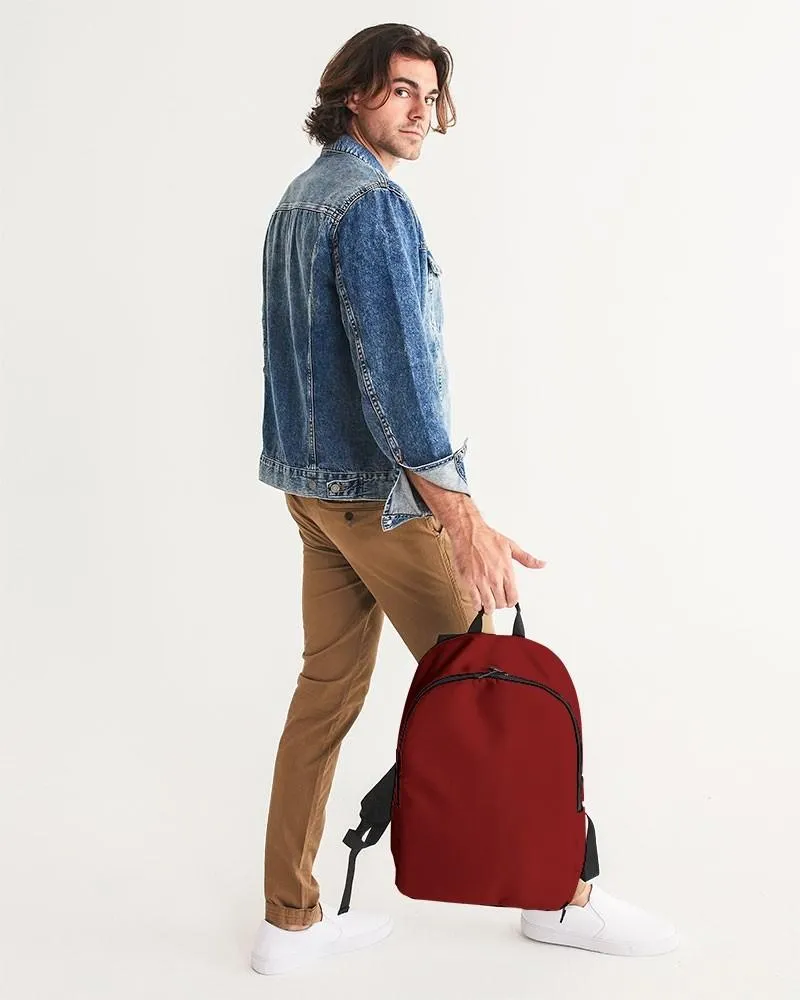 Medium Dark Red Waterproof Backpack | Medium Dark Pure Red | C0M100Y100K60