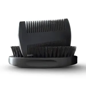 Men's Beard Brush and Comb Set – Complete Beard Brush Kit for Men, Includes Beard Brush & Beard Comb for Grooming and Styling, Gift for Bearded Men.