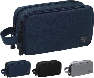 Mens Toiletry Bag Waterproof Organizer Bag Travel Shaving Dopp Kit Perfect Travel Accessory Gift