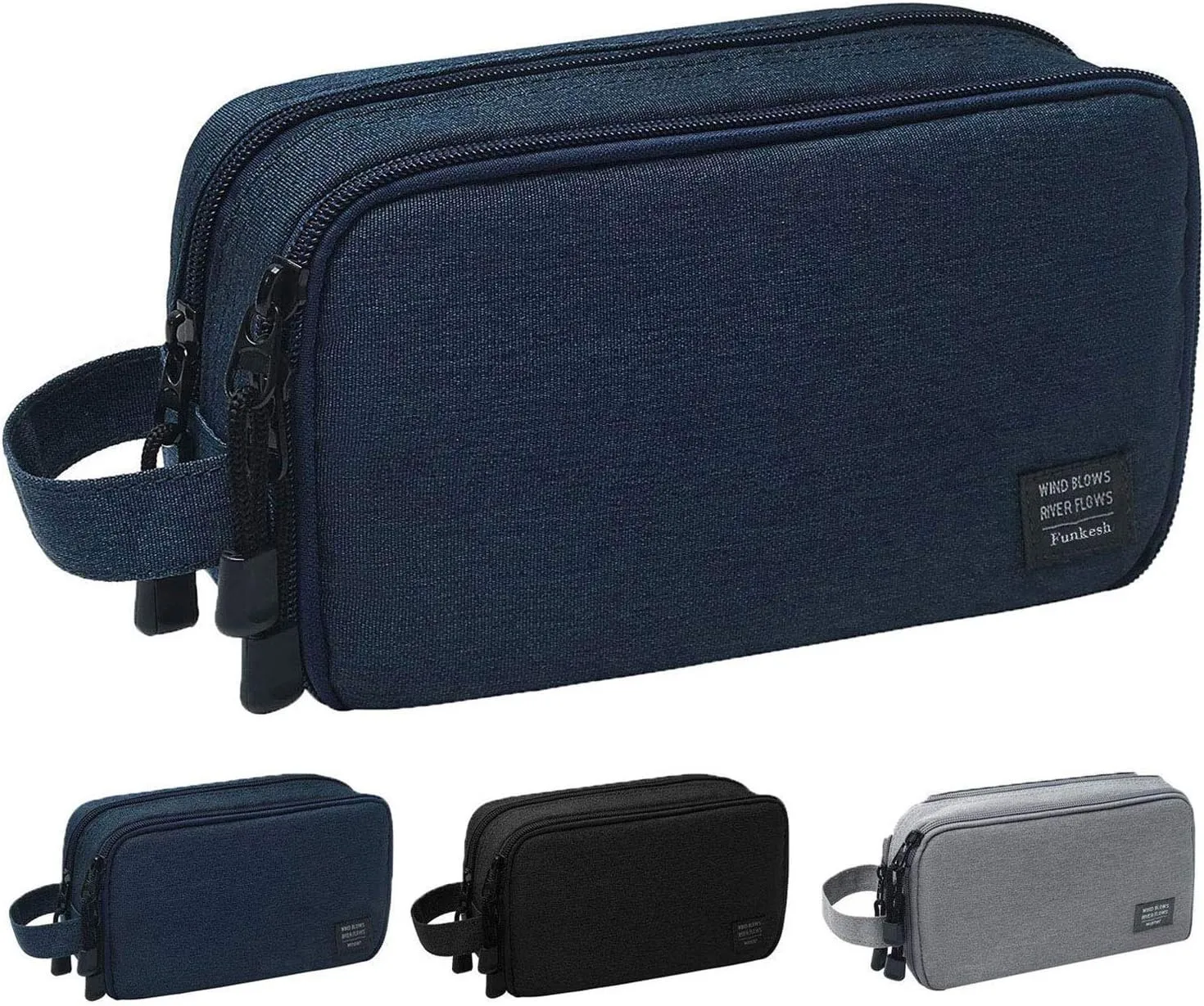 Mens Toiletry Bag Waterproof Organizer Bag Travel Shaving Dopp Kit Perfect Travel Accessory Gift