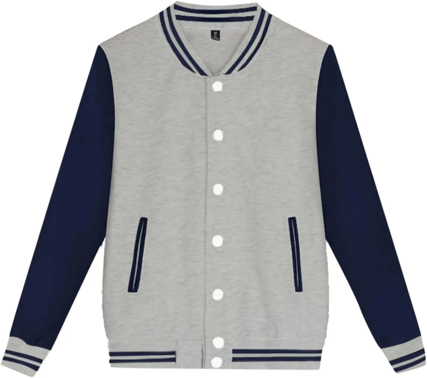 Men's Waterproof Jacket Man’S Varsity Baseball Jacket Cotton Letterman Bomber Jacket, XL-4XL