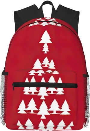 Merry Christmas Birch Tree Print Lightweight And Comfortable Duffel Bag, Casual Daypack, Multipurpose Backpack