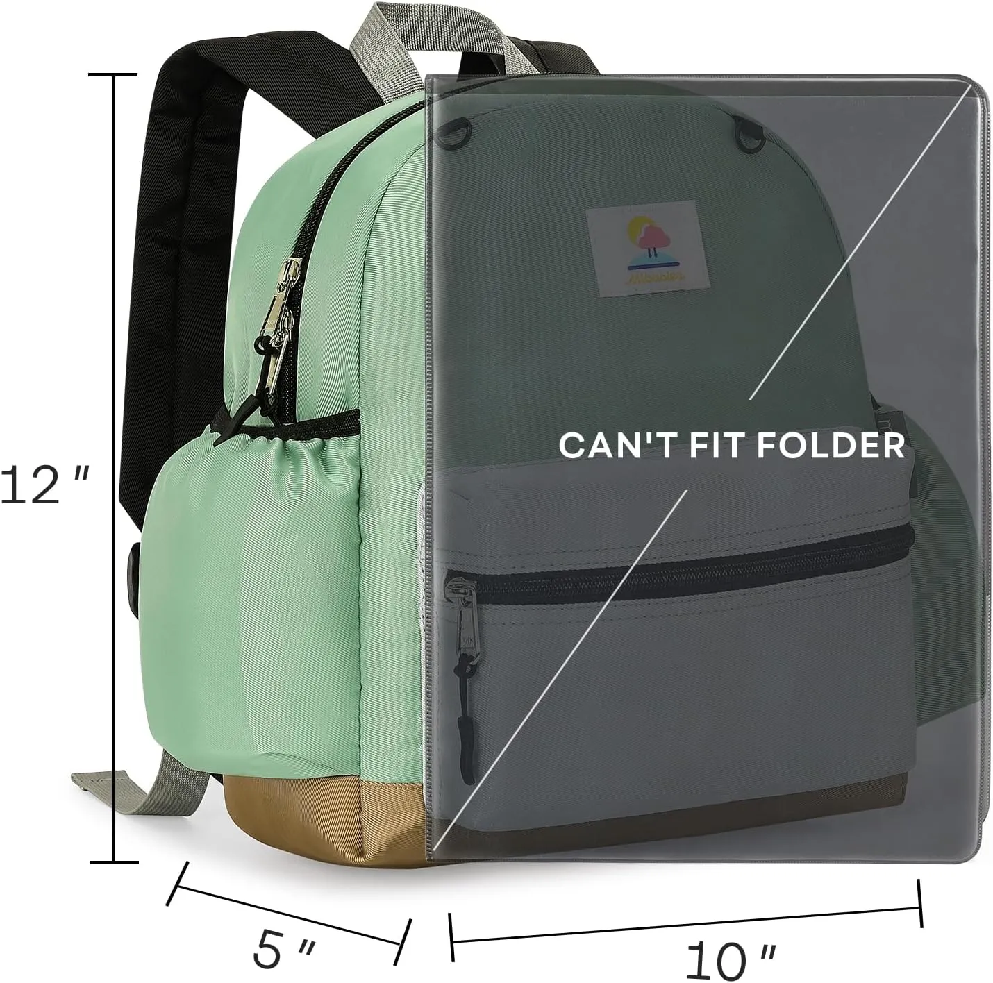 mibasies Toddler Backpack for Boys 2-4: Preschool Backpack for Boys - Kids Toddler Bookbag
