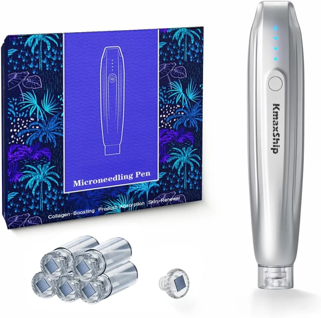 Microneedle Derma Roller Pen - Professional Microneeding 0.25 mm Derma Roller Beauty Pen - Microneedles Roller Pen for Women Men Tools