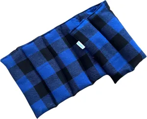 Microwavable Heating Pad (Royal Blue Plaid/Large)