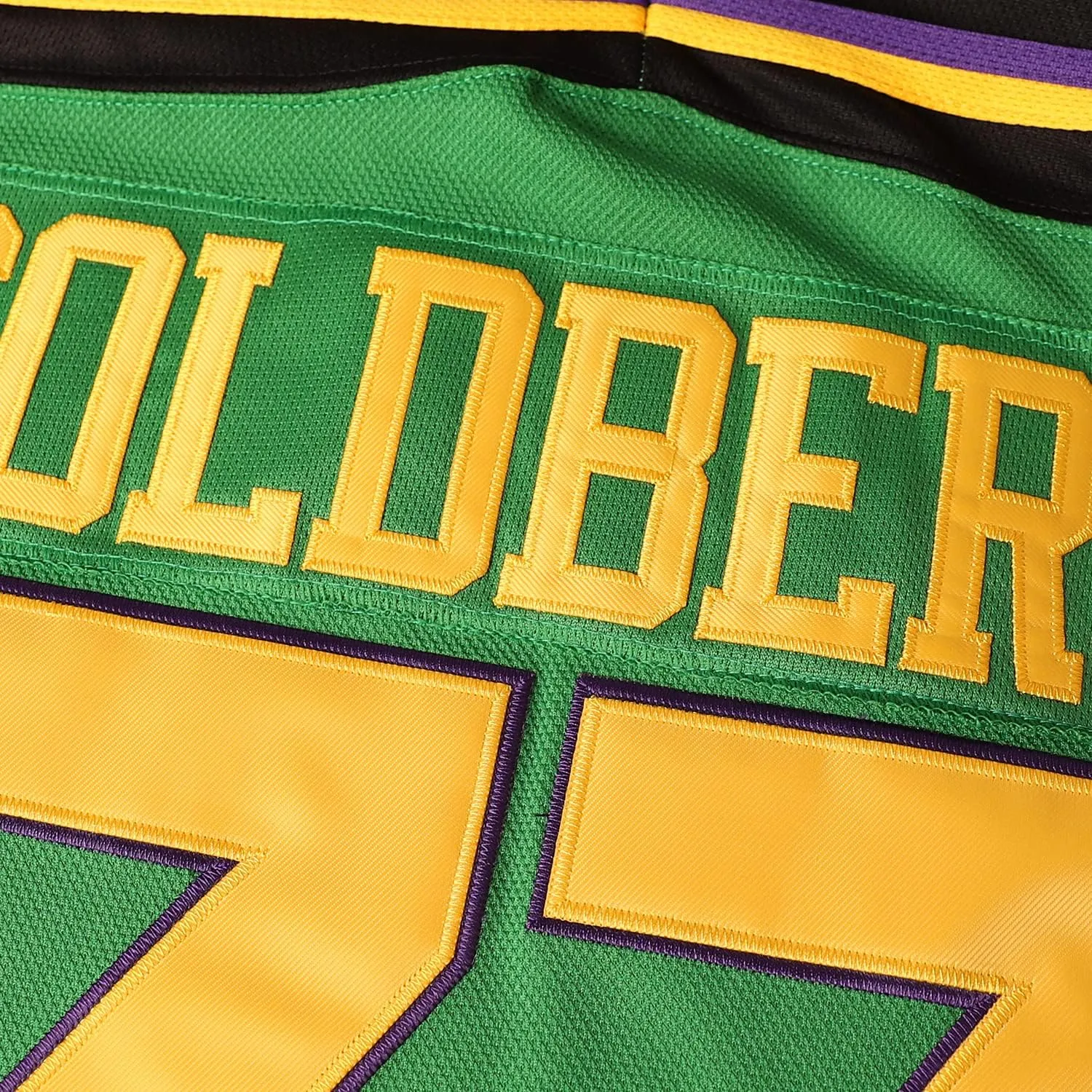 Mighty Ducks Jersey #96 Charlie Conway #99 Adam Banks #33 Greg Goldberg #66 Gordon Bombay Movie Hockey Jersey White Green