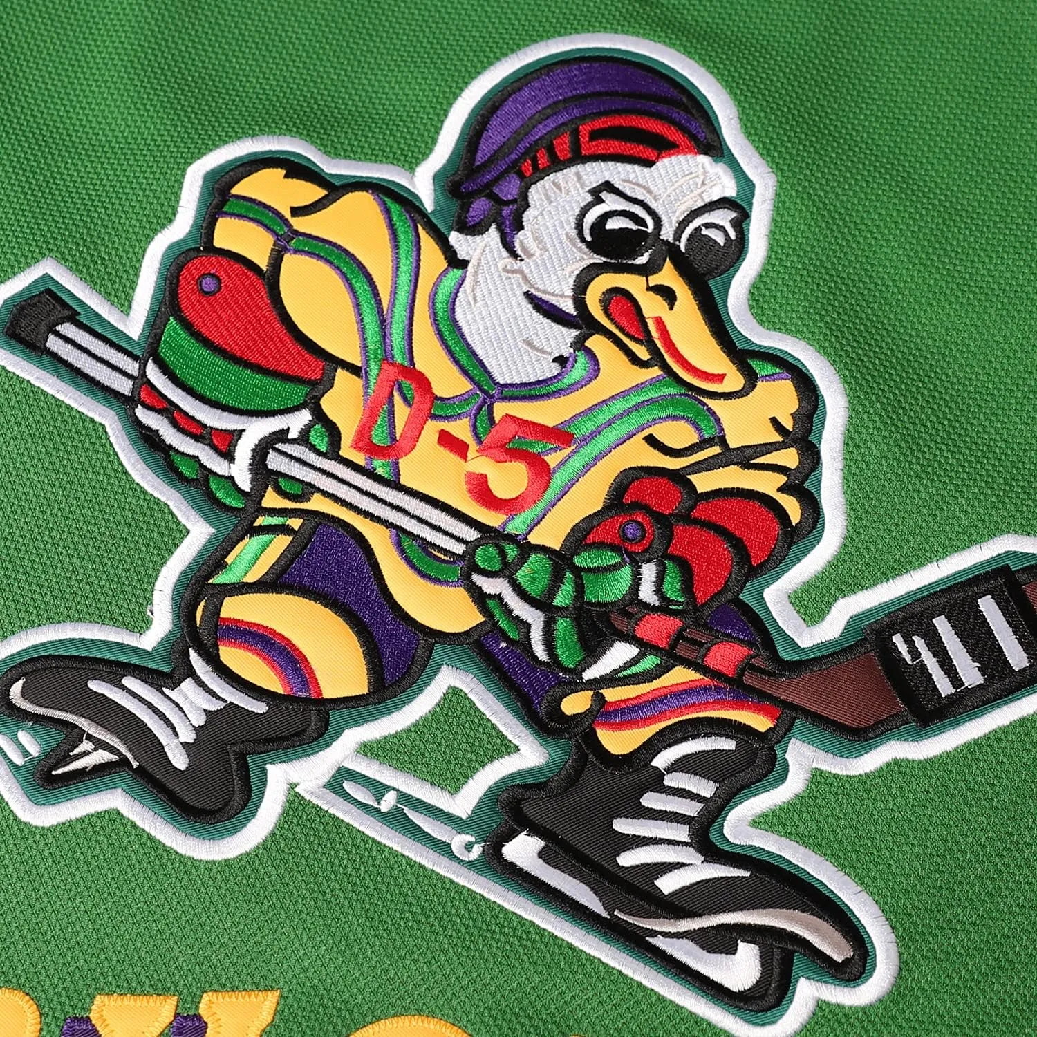 Mighty Ducks Jersey #96 Charlie Conway #99 Adam Banks #33 Greg Goldberg #66 Gordon Bombay Movie Hockey Jersey White Green