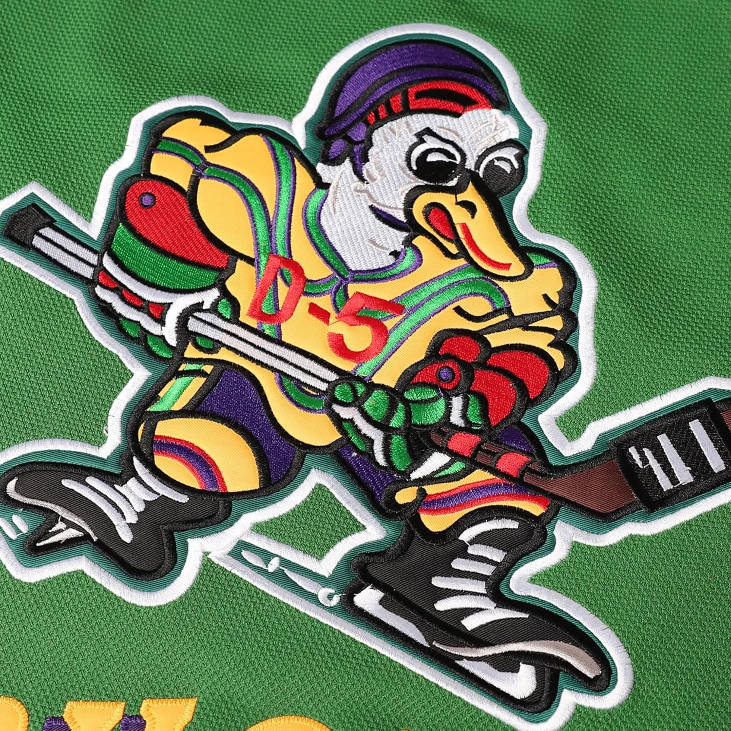 Mighty Ducks Jersey #96 Charlie Conway #99 Adam Banks #33 Greg Goldberg #66 Gordon Bombay Movie Hockey Jersey White Green
