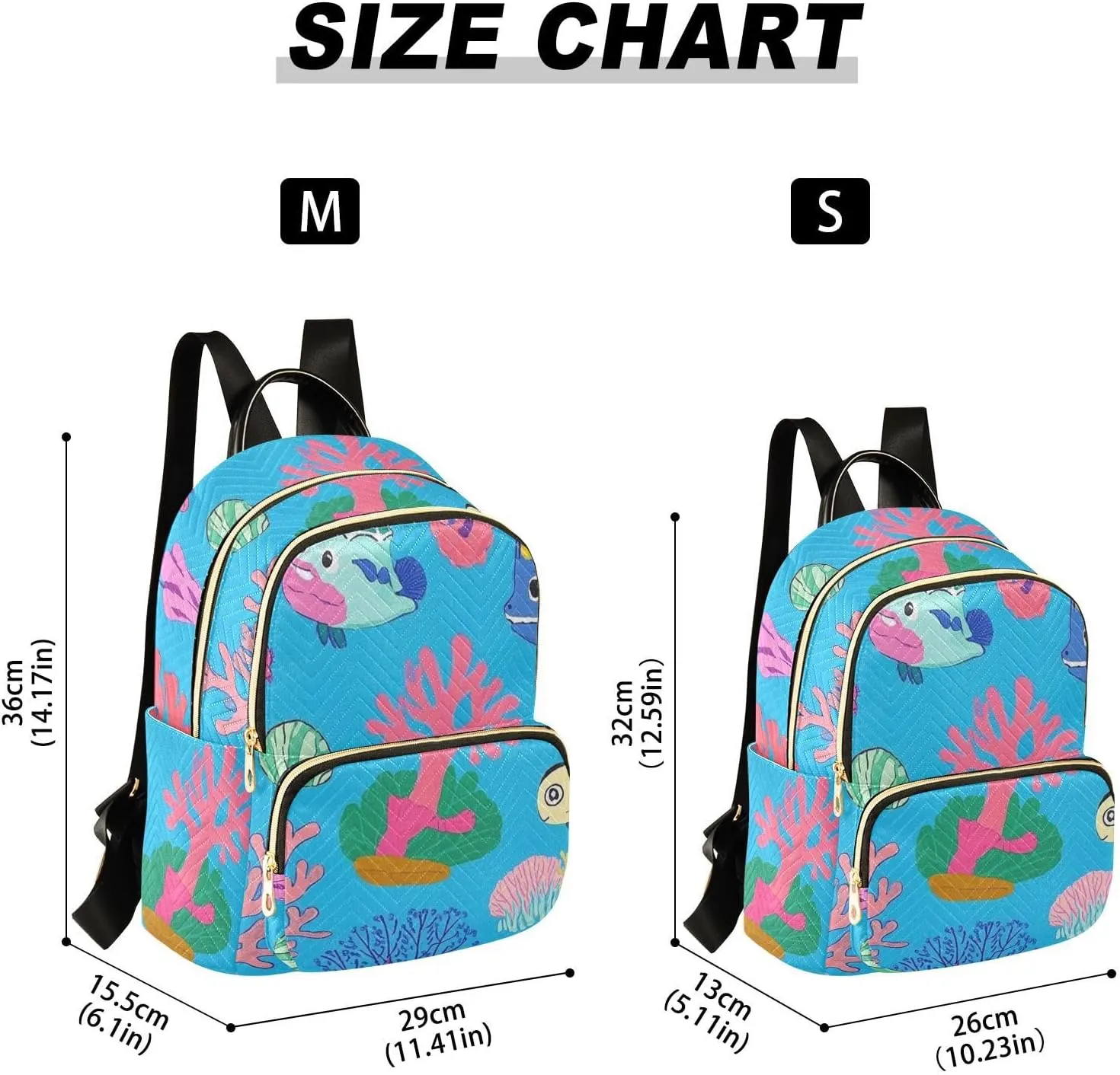 Mini Backpack Quilted Purse for Womens Small Backpack Daypack Coral Print for Travel Daily Work,Multi1